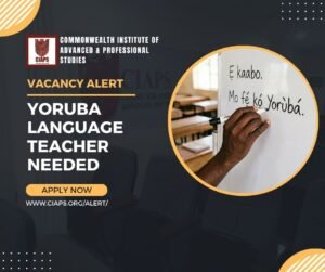 Yoruba language teacher needed